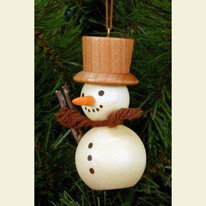 Kleine Figuren & Miniaturen Baumschmuck Schneem�nner Schneemann natur - 3,0 / 7,0 cm - 12 St�ck