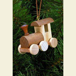 Small Figures & Ornaments Tree Ornaments Misc. Tree Ornaments Engine natural colors - 5,1 / 3,5 cm - 12 pcs. / 2 x 1 inch