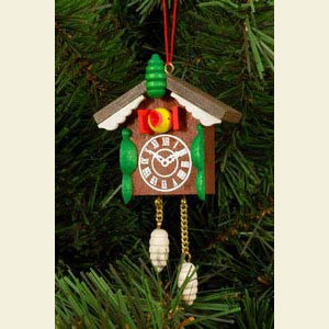 Small Figures & Ornaments Tree Ornaments Misc. Tree Ornaments Cuckoo clock - 5,7 / 8,8 cm - 12 pcs. / 2 x 3 inch
