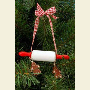 Small Figures & Ornaments Tree Ornaments Misc. Tree Ornaments Rolling pin - 10,0 / 2,1 cm - 12 pcs. / 4 x 1 inch