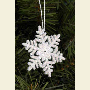 Kleine Figuren & Miniaturen Baumschmuck Sonstiger Baumschmuck Schneeflocken - 4,5 / 4,5 cm - 12 St�ck