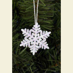 Kleine Figuren & Miniaturen Baumschmuck Sonstiger Baumschmuck Schneeflocken - 3,5 / 3,5 cm - 12 St�ck