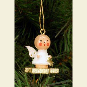 Small Figures & Ornaments Tree Ornaments Angel Ornaments Misc. Angels Angel on Star - 2,9 / 3,0 cm - 12 pcs. / 1 x 1 inch