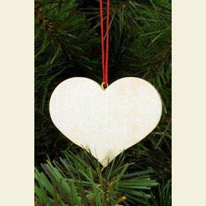 Small Figures & Ornaments Tree Ornaments Misc. Tree Ornaments Heart natural colors - 5,7 / 4,5 cm - 12 pcs. / 2 x 2 inch