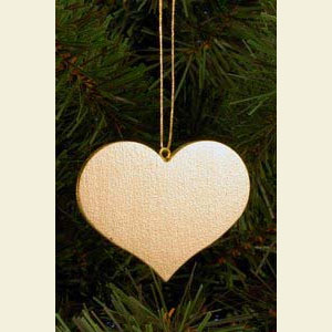 Small Figures & Ornaments Tree Ornaments Misc. Tree Ornaments Heart gold - 5,7 / 4,5 cm - 12 pcs. / 2 x 2 inch