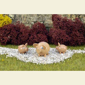 Kleine Figuren & Miniaturen Tiere Schweine Tierfamilie Schwein - 2,5 cm