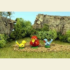Small Figures & Ornaments Animals Birds family Bird - 3,0 cm / 1 inch