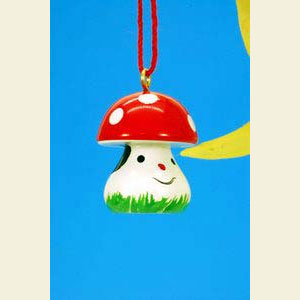 Kleine Figuren & Miniaturen Baumschmuck Sonstiger Baumschmuck Pilz mittel mit Gesicht - 1,8 / 2,4 cm - 12 St�ck