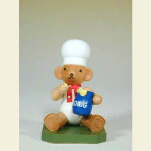 Kleine Figuren & Miniaturen Tiere B�ren B�ckerb�r mit Honigtopf - 6,0 cm