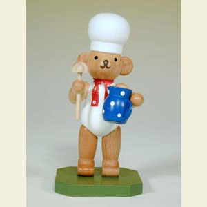 Kleine Figuren & Miniaturen Tiere B�ren B�ckerb�r mit Milchtopf - 8,0 cm