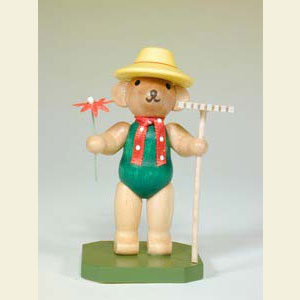 Small Figures & Ornaments Animals Bears Gardener Bear - 8,0 cm / 3 inch