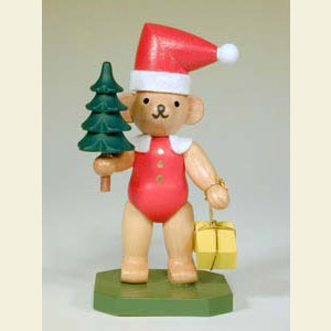 Kleine Figuren & Miniaturen Tiere B�ren Weihnachtsmann B�r - 8,0 cm