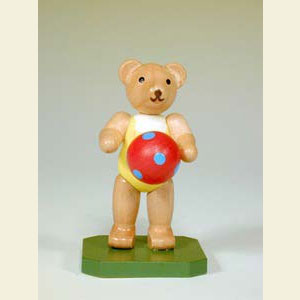 Kleine Figuren & Miniaturen Tiere B�ren Spielzeugb�r mit Ball - 6,5 cm