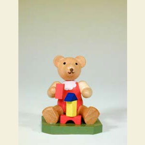 Kleine Figuren & Miniaturen Tiere B�ren Spielzeugb�r mit Bausteine - 6,0 cm