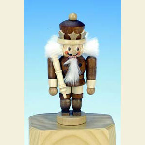 Nutcrackers Kings Nutcracker Mini King natural colors - 10,5 cm / 4 inch