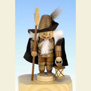 Nu�knacker Berufe Nussknacker Mini Nachtw�chter natur - 12,0 cm