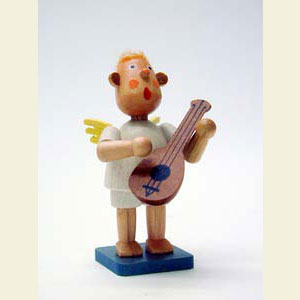 Small Figures & Ornaments Bengelchen (Ulbricht) Misc. Bengelchen Music Bengelchen with Lute - 6,5 cm / 3 inch