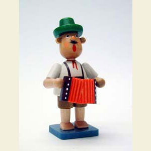 Small Figures & Ornaments Bengelchen (Ulbricht) Bavarians Bavarian Bengelchen with Concertina - 7,0 cm / 3 inch