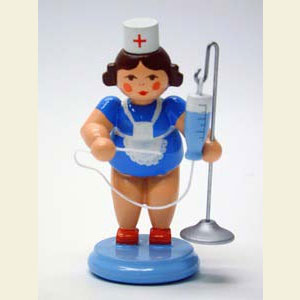Kleine Figuren & Miniaturen alles Andere Krankenschwester mit Tropf - 7,0 cm