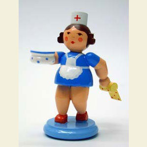 Kleine Figuren & Miniaturen alles Andere Krankenschwester mit Schieber - 7,0 cm