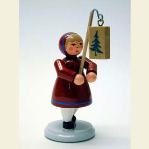 Kleine Figuren & Miniaturen alles Andere M�del mit Laterne am Haken - 8,0 cm