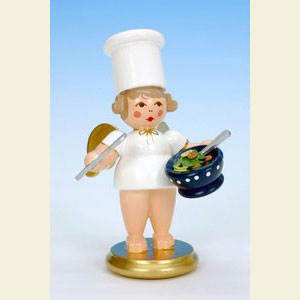 Angels Cooking Angels (Ulbricht) Cooking Angel with Salad bowl - 7,5 cm / 3 inches
