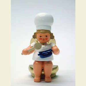 Angels Baker Angels (Ulbricht) Baker Angel sitting with spoon - 7,5 cm / 3 inch