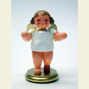 Engel Orchester w & g (Ulbricht) Engel wei�/gold Dirigent - 6,0 cm