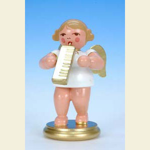 Angels Orchestra W & G (Ulbricht) Angel white/gold with Melodica - 6,0 cm / 2 inch