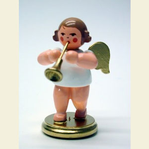 Engel Orchester w & g (Ulbricht) Engel wei�/gold mit Fanfare - 6,0 cm
