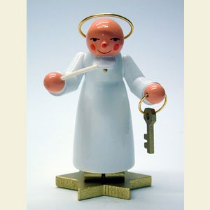 Engel Orchester w & g (Ulbricht) Petrus wei� - 9,0 cm