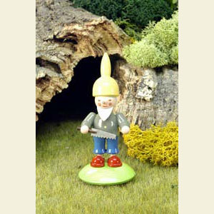 Small Figures & Ornaments Fairytale Figurines Misc. Figurines Dwarf with Saw - 7,5 cm / 3 inch