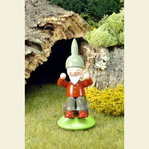 Kleine Figuren & Miniaturen M�rchenfiguren Sonstige Figuren Zwerg mit Baumstamm - 7,5 cm