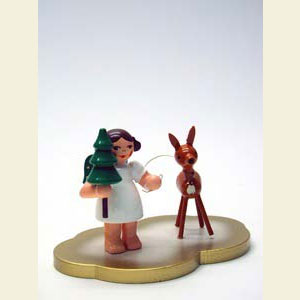 Angels Other Angels Angel with Bambi on Angel cloud - 5,5 cm / 2 inch