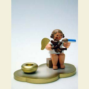 World of Light Candle Holder Angels Angel with Teddy / Light - 5,5 cm / 2 inch