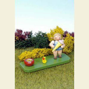 Kleine Figuren & Miniaturen alles Andere M�dchen mit Zuckert�te und Licht - 6,0 cm