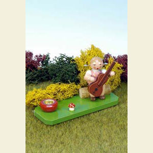 Kleine Figuren & Miniaturen alles Andere M�dchen mit Gitarre und Licht - 6,0 cm