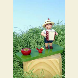 Small Figures & Ornaments everything else Boy with Concertina - 7,5 cm / 3 inch