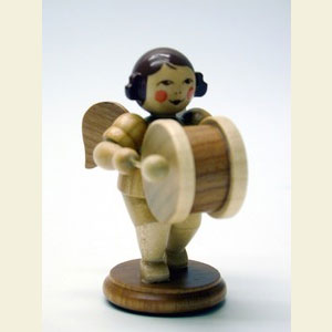 Angels Orchestra natural (Ulbricht) Angel natural colors with Drum - 6,0 cm / 2 inch