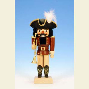 Nutcrackers Professions Nutcracker Trumpet player natural colors - 25,5 cm / 10 inch