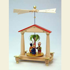 Christmas-Pyramids 1-tier Pyramids Pyramid Three Wisemen - 32,0 cm / 13 inch