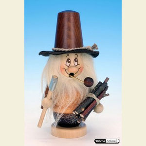 R�ucherm�nner Berufe R�ucherm�nnchen Miniwichtel Holzmacher - 15,5cm