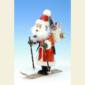 Smokers Santa Claus Smoker Santa Claus with Skis - 29,0 cm / 11 inch