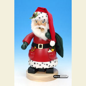 R�ucherm�nner Weihnachtsm�nner R�ucherm�nnchen Nikolaus Hermelinkunstfell - 50 cm