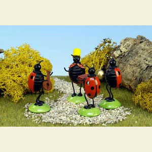 Small Figures & Ornaments Animals Beetles Beetle Orchestra 4pcs. - 6,0 cm / 2 inch