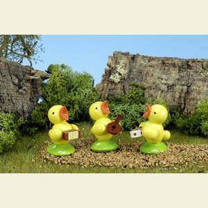 Small Figures & Ornaments Animals Chicks Chick Orchestra 3pcs. - 4,0 cm / 2 inch