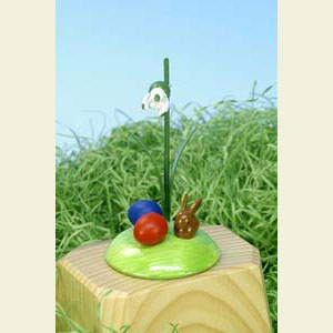Small Figures & Ornaments Animals Rabbits Bunny with Flower - 8,5 cm / 3 inch
