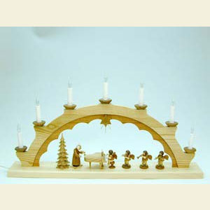 Schwibb�gen Alle Schwibb�gen Schwibbogen Engel mit Petrus - B 66,0 cm