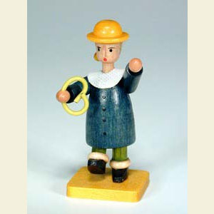 Small Figures & Ornaments Fairytale Figurines Struwwelpeter (Ulbricht) Caspar with Pretzels - 6,0 cm / 2 inch
