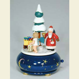 Music Boxes Christmas Music Box Santa Claus - d 14,0 cm / 6 inch